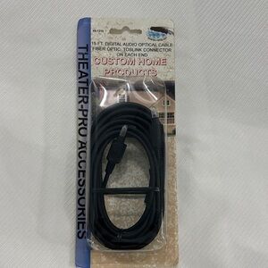 Black Digital Audio Optical Cable